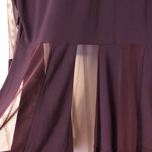 R & M Collection Mesh Topper Jacket Eggplant size 14 - Picture 5 of 6